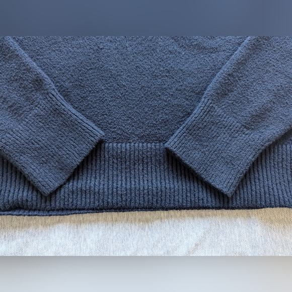 Lululemon Brushed Cotton Merino Blend Mockneck in True Navy - Picture 13 of 16